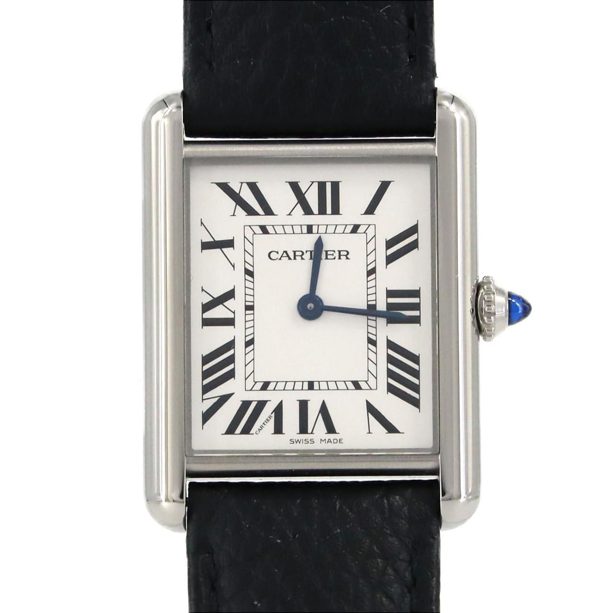 Cartier Tank Must LM WSTA0041 SS Wristwatch Quartz