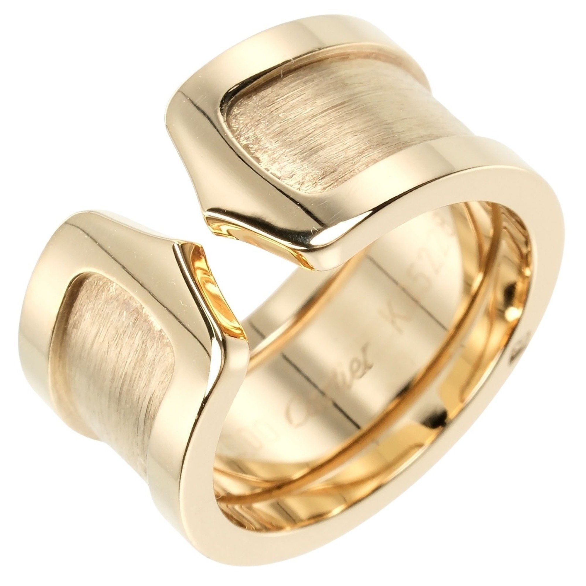 Cartier 2C LM size 11 ring, 18KYG yellow gold, approx. 12.2g