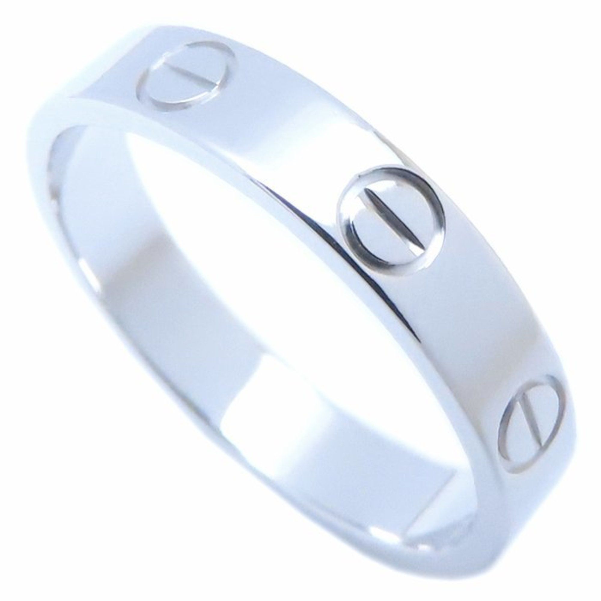 CARTIER Cartier Mini Love Ring #53 12.5 Small Model B4085100 K18WG White Gold 293921