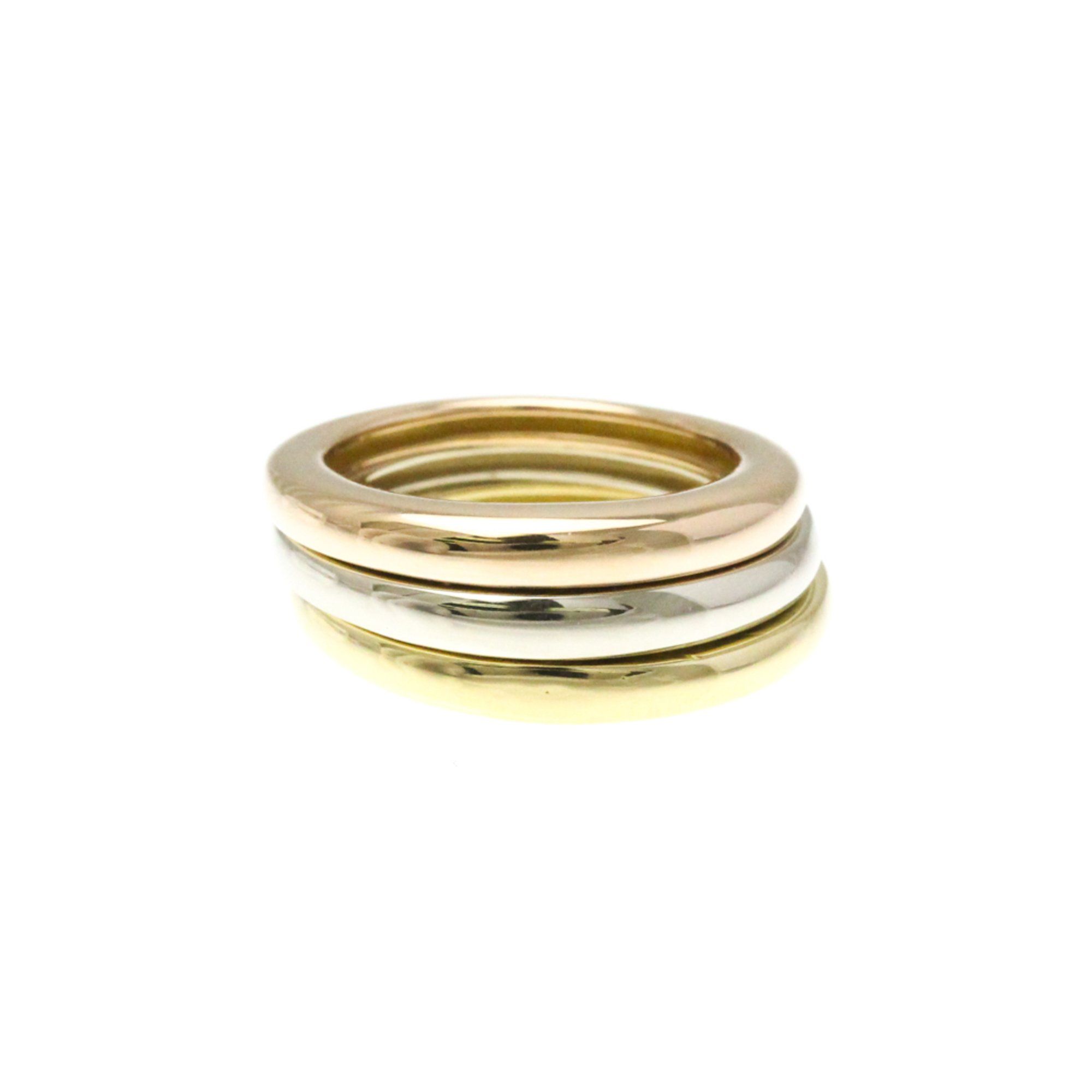 Cartier Three-color Ring Pink Gold (18K),White Gold (18K),Yellow Gold (18K) Fashion No Stone Band Ri