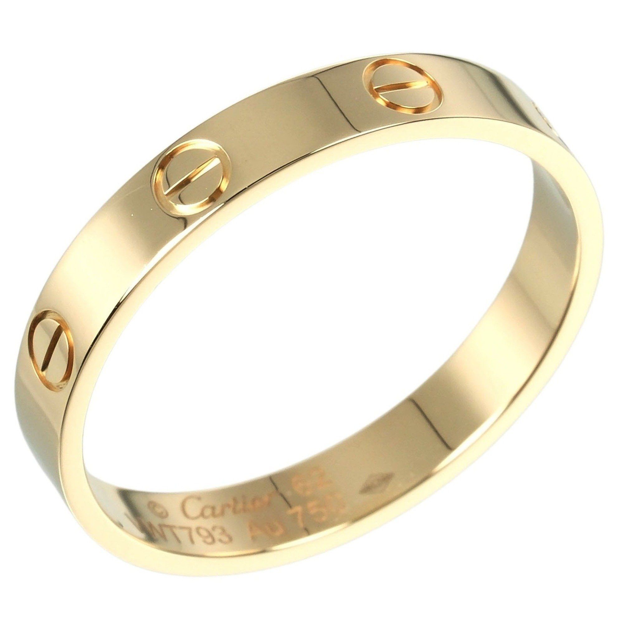 Cartier Love Wedding Ring Size 21 K18YG Yellow Gold Approx. 3.85g