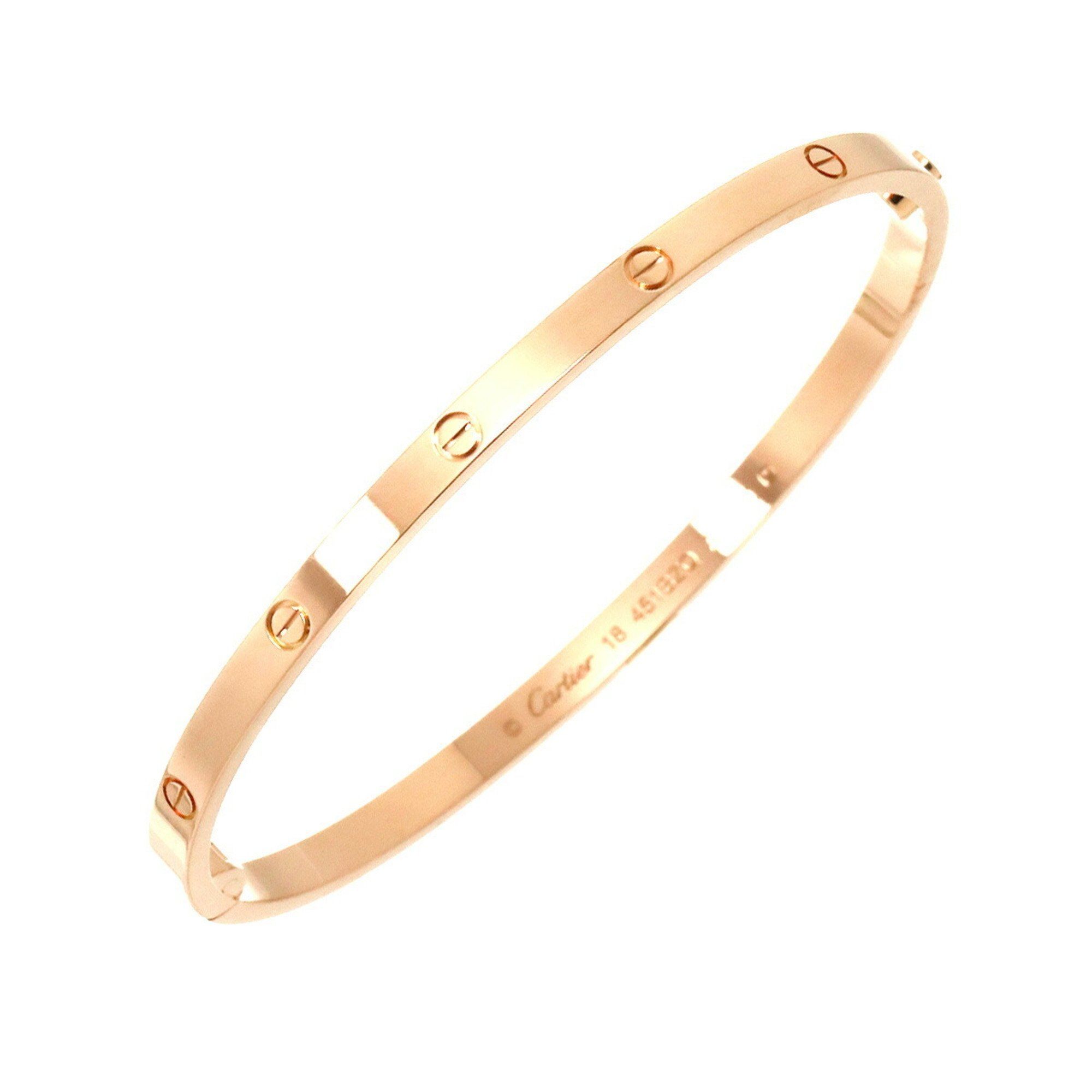 Cartier Love Bracelet Small SM #18 K18 PG Pink Gold 750 Bangle Bracele