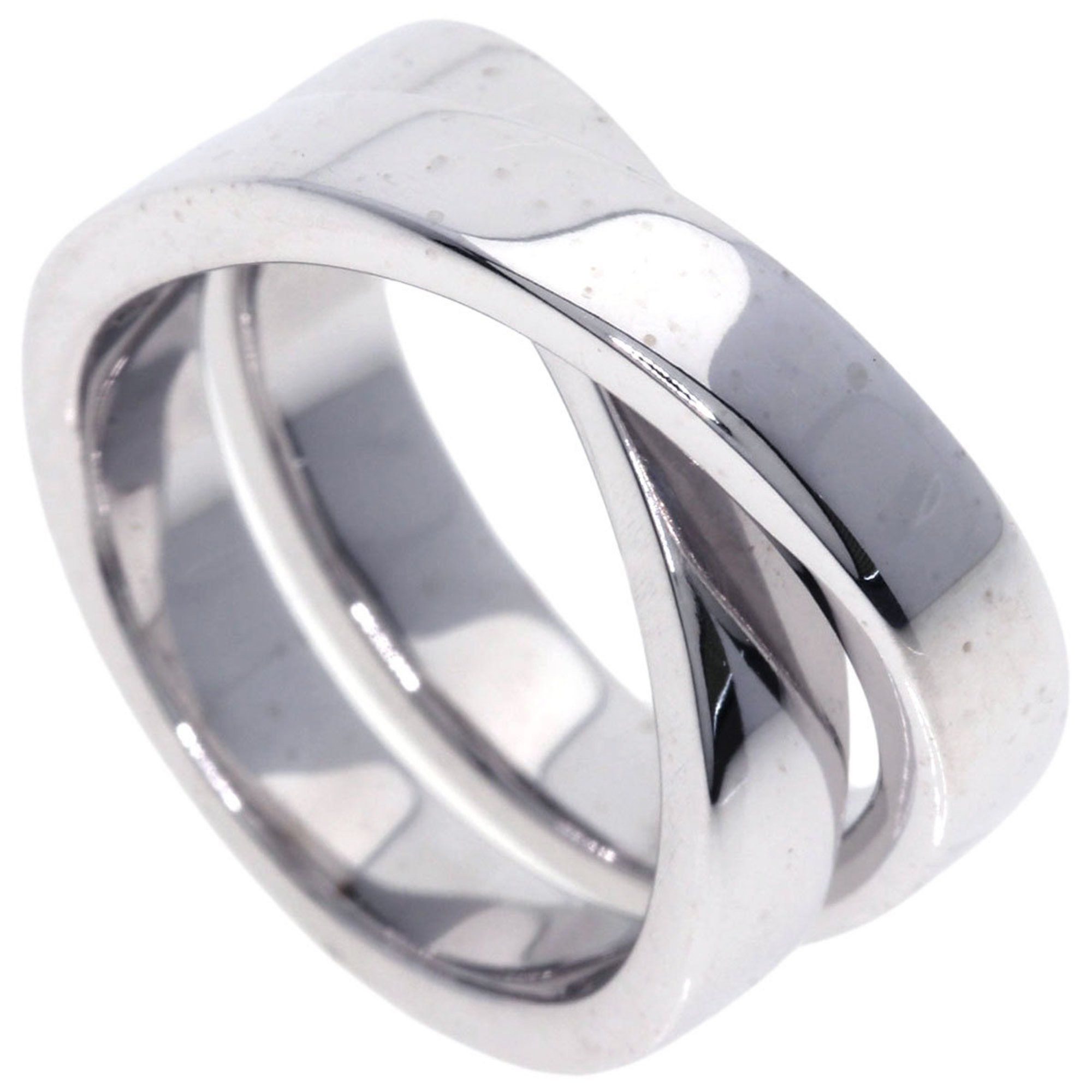 Cartier Paris Ring #51 18K White Gold Women's CARTIER