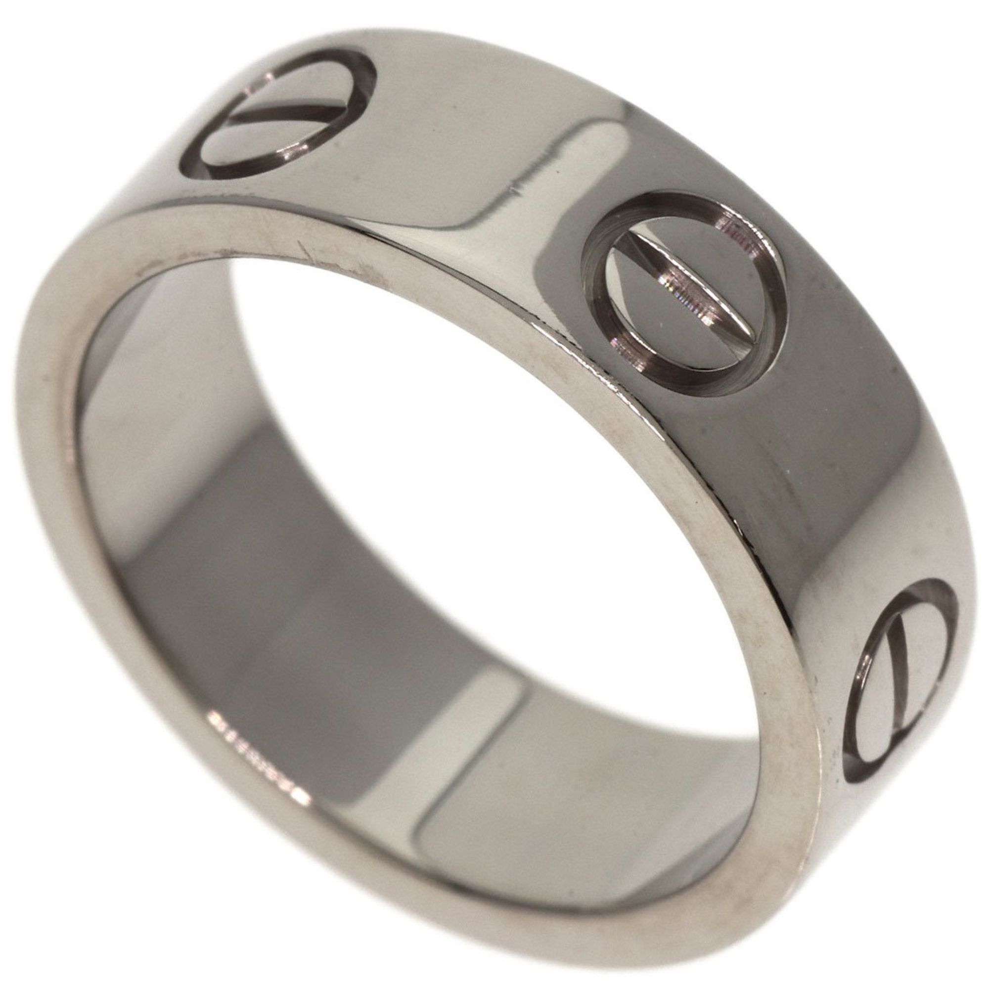 Cartier Love Ring #47 18K White Gold Women's CARTIER