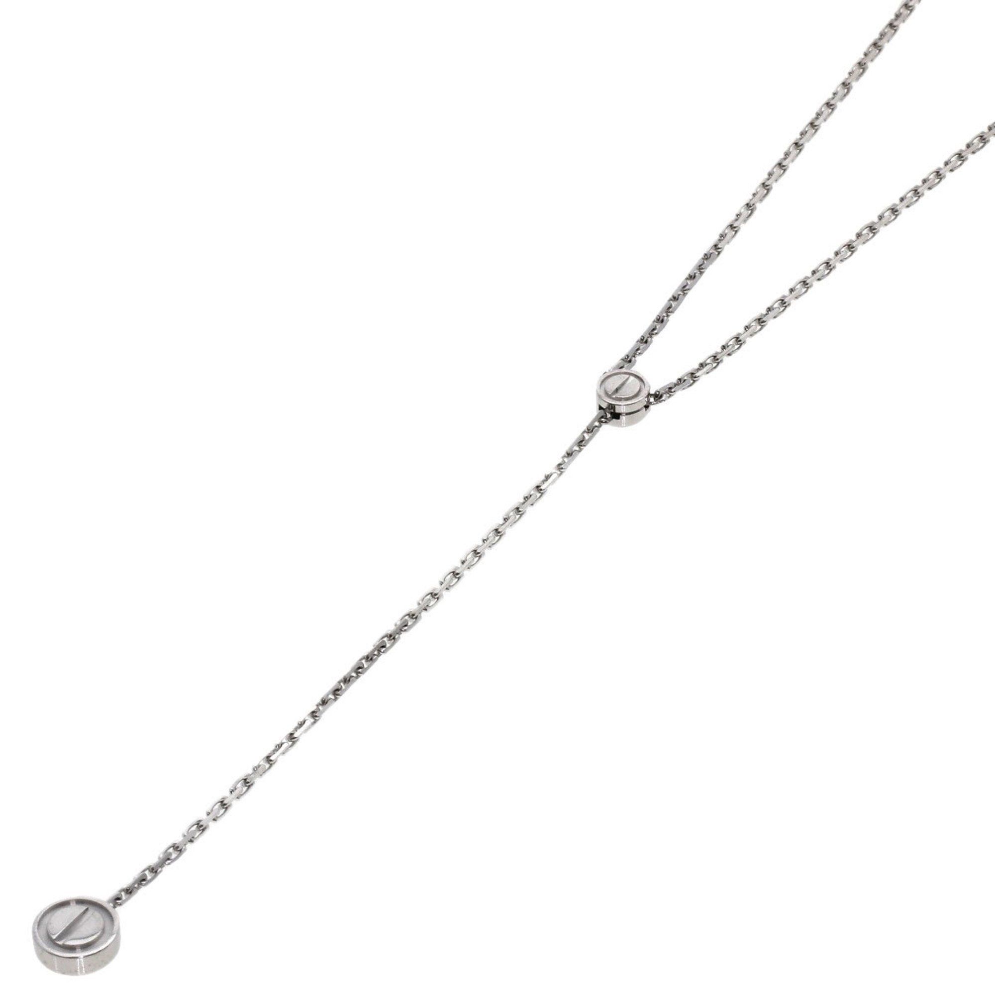 Cartier Love Pastille Necklace K18 White Gold Women's CARTIER