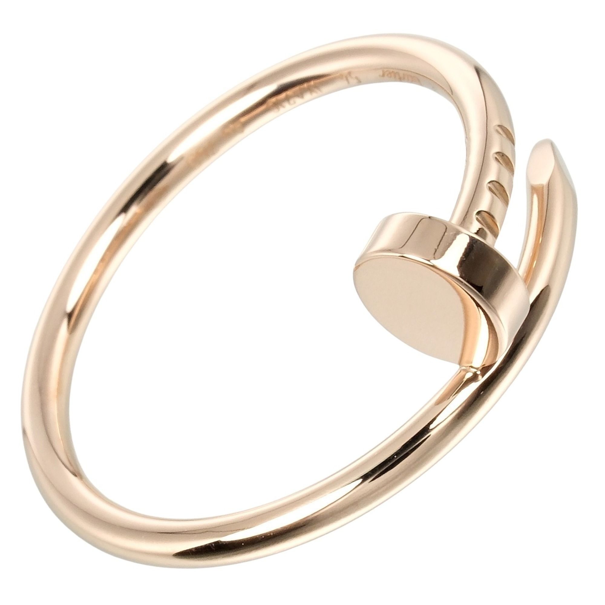 Cartier Juste un Clou SM size 14 ring, K18PG, pink gold, approx. 3.5g