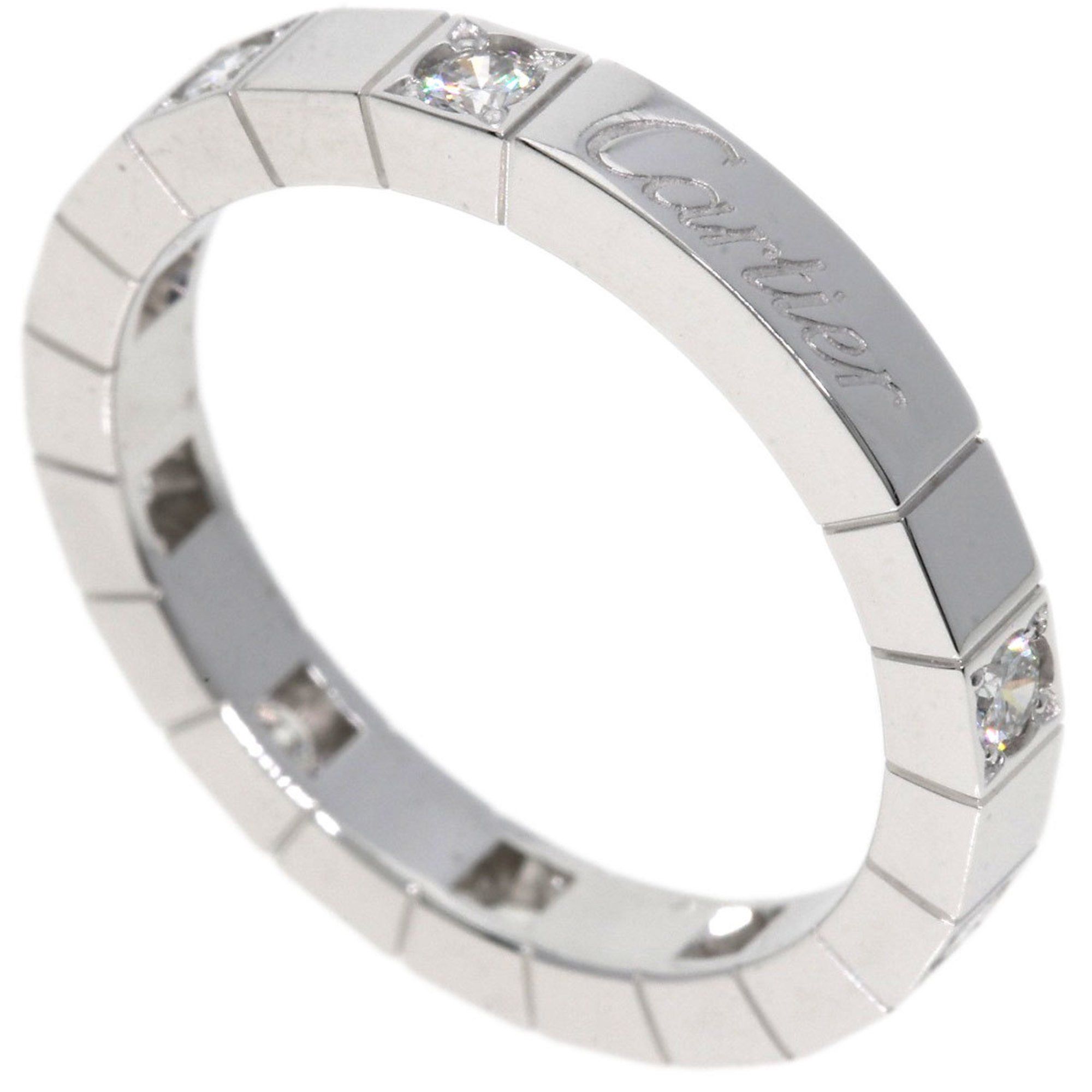 Cartier Lanier Half Diamond #54 Ring 18K White Gold Women's CARTIER
