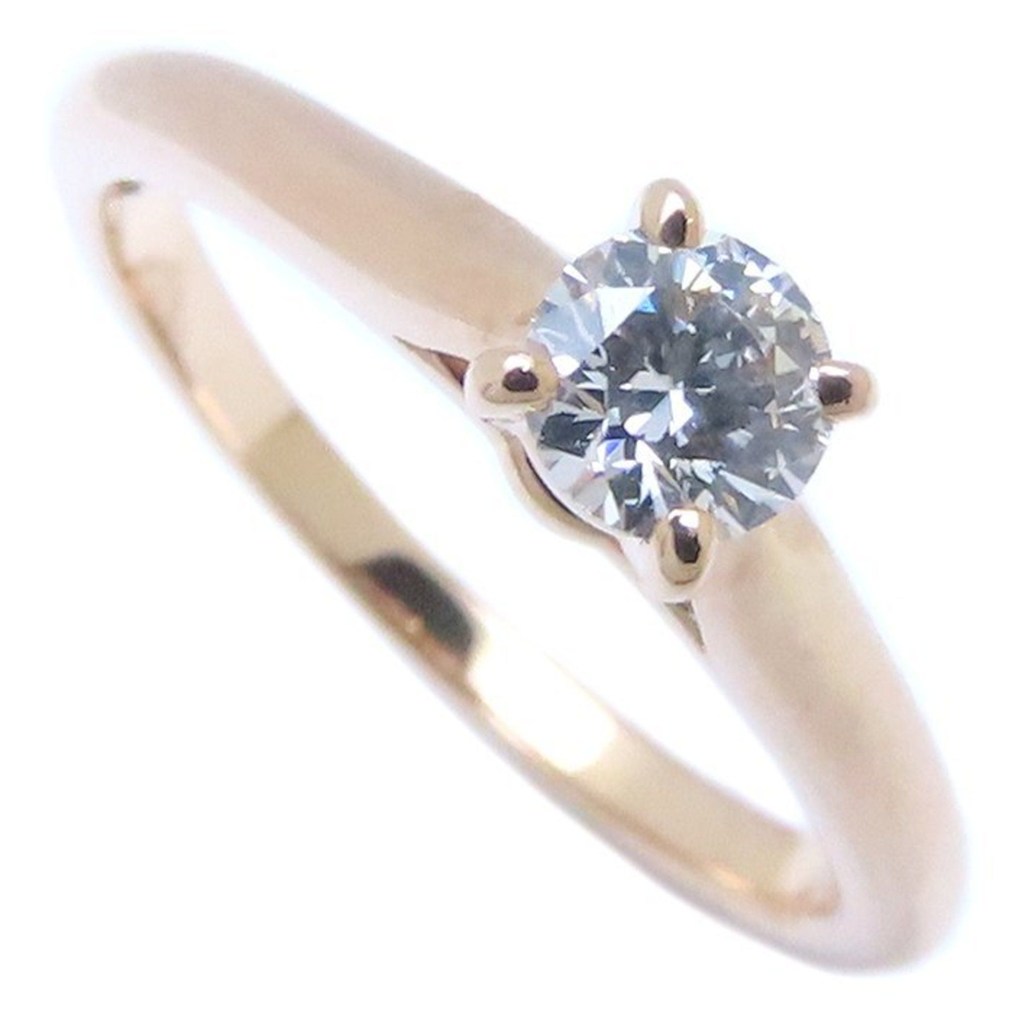 CARTIER Solitaire 1895 Ring, Single Diamond 0.24ct F.VS1 #48 N4226600, K18PG, Pink Gold, 293626