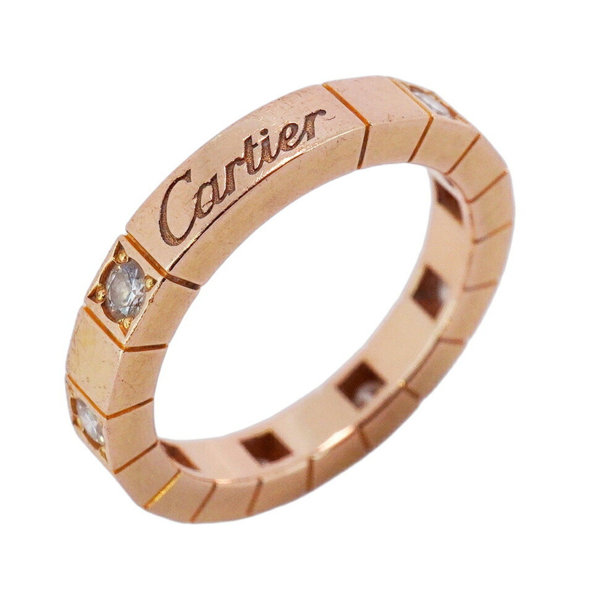 Cartier Ring Lanier 8PD 18KPG Pink Gold Diamond #48 Ladies