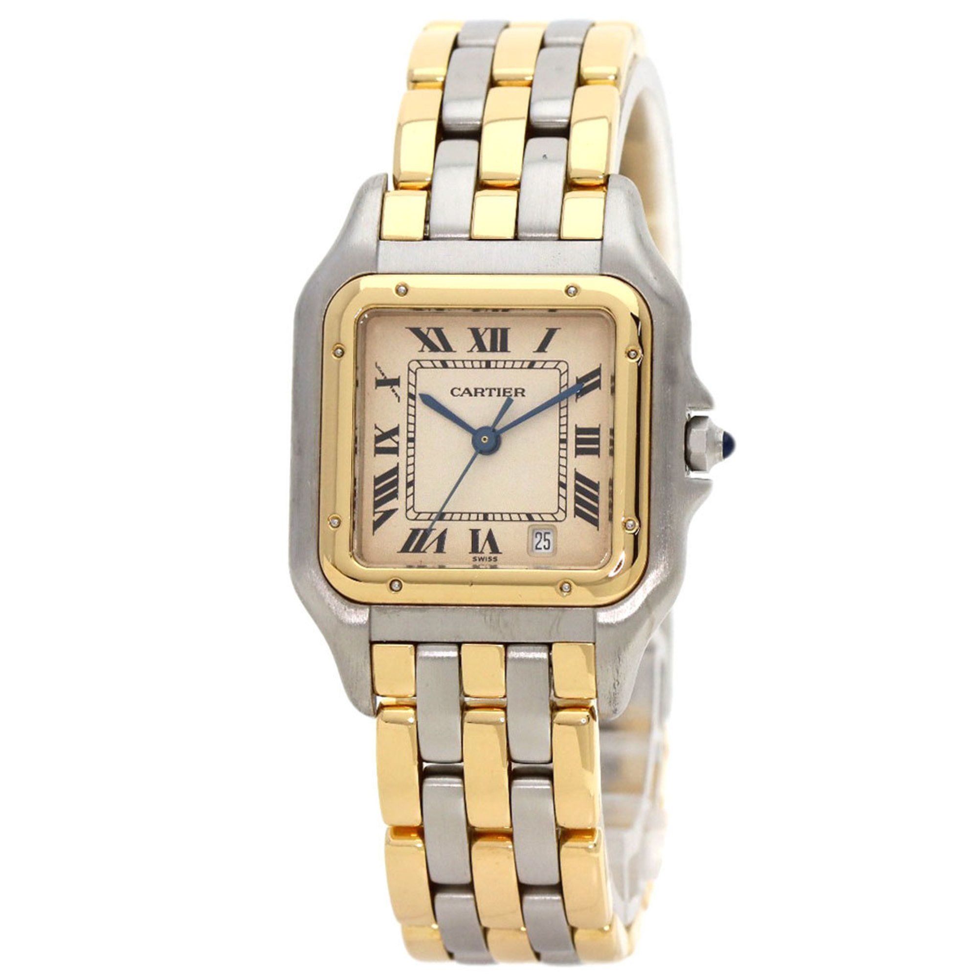 Cartier W25028B8 Panthere MM 3 Row Watch Stainless Steel SSxK18YG Boys CARTIER