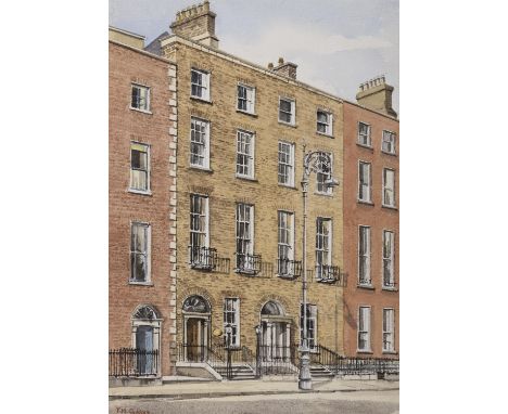 Peter M ClarkeIn Merrion SquareWatercolour, 38 x 26cmSigned