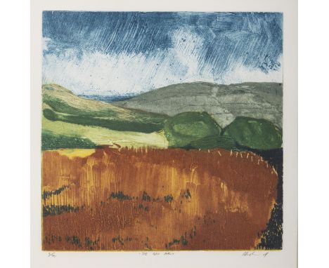 Irish School (21st Century)The Red FieldLithograph, 30 x 30cm (11¾ x 11¾")Signed indistinctly and numbered 3/70