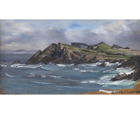 ANTON MEENAN (b.1959)SeascapeOil on board, Signed inscribed verso, 25 x 14cm