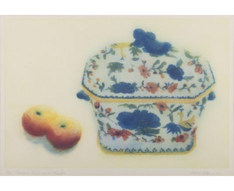 Ruth O'Donnell (20th Century)Dish and ApplesLithograph, 44 x 63cm (17¼ x 24¾")Signed and numbered 13/25