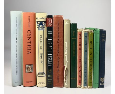 PROPERTIUS. Elegies Book I-IV. Ed. by W.A. Camps. 1965-79. 4 vols. Ocl. w. dust-j. (3) &amp; or. bind. (Vol. IV in reprint). 
