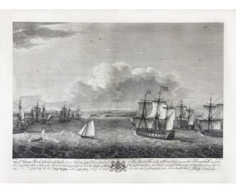 SOUTH AMERICA -- CARIBBEAN -- CUBA -- "EXPEDITION AGAINST THE HAVANNAH (…) perspective view of the Harbour, with the Land to 