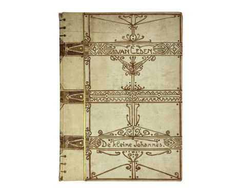 BATIK BINDING -- EEDEN, F. v. De kleine Johannes. 6e dr. 's-Grav., 1900. In anonymous binding, of which the back cover and th