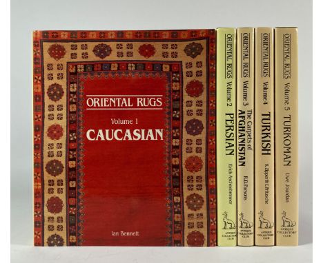 TAPESTRY -- BENNETT, I., (a.o.). Oriental rugs. Vol. 1: Caucasian. Vol. 2: Persian. Vol. 3: The carpets of Afghanistan. Vol. 