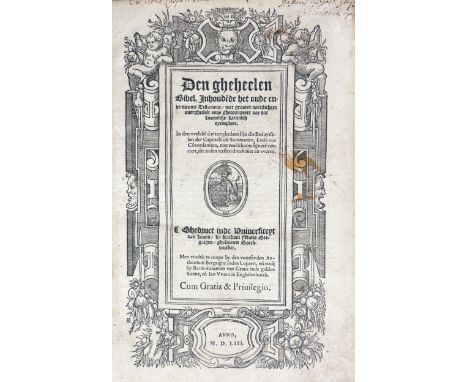 BIBLIA NEERLANDICA -- GHEHEELEN BIBEL, Den, Inhoudende het Oude ende Nieuwe Testament, met grooter naersticheyt overghestelt 