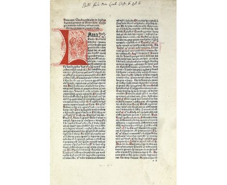 LEONARDUS DE UTINO (c. 1400-1470). Sermones quadragesimales de legibus dicti. Vicenza, Stephan Koblinger, 24 November 1479. 4