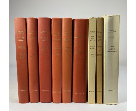 CORPUS CHRISTIANORUM. (Series Latina). -- HILARIUS. De trinitate ll. I-XII (&amp;) Indices. 1979-80. 2 vols. Ocl. -- CHROMATI
