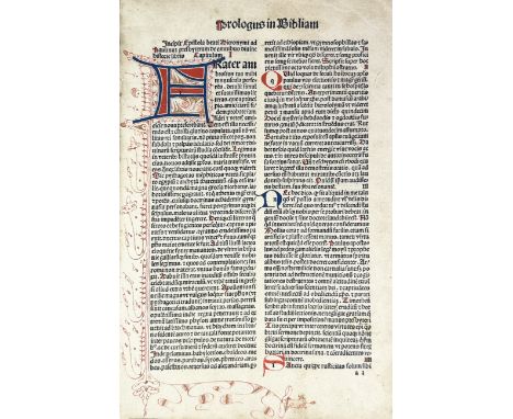 BIBLIA LATINA -- BIBLIA, cum concordantiis, et terminoru[m] hebraicorum interpretationibus. (Strasbourg, [Johann Prüss d. Ä.]