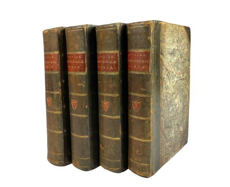 PHYSIOGNOMY -- LAVATER, J.C. Over de physiognomie. Amst., Allart, 1781-84. 4 vols. W. 4 ti.-vign., (3 identical), 1 engr. por