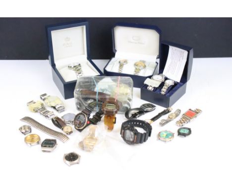 A collection of mainly vintage wristwatches to include ladies and gents examples. 