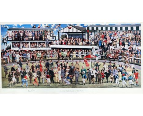 After Peter Curling (1955) A large coloured Print "Classic Performs at the Park," one of an original single Edition Limited t