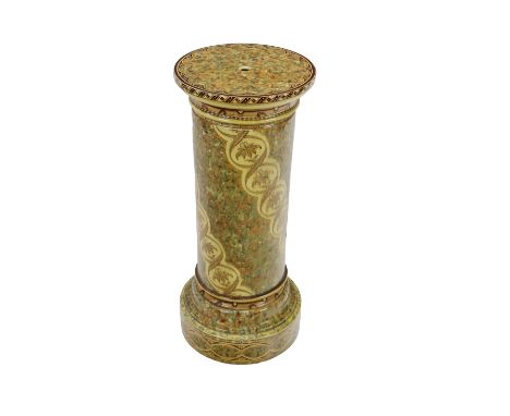 A Minton ceramic&nbsp;Majolica style polychrome Jardinière&nbsp;Stand, 28" (71cms). (1)