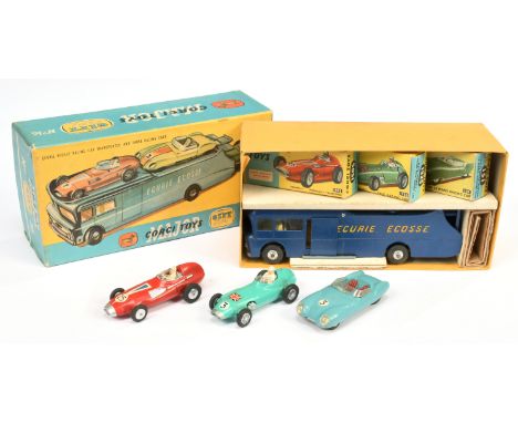 Corgi Toys GS16 Gift Set "Racing" to include - Ecurie Ecosse racing Car Transporter - blue body and ramps, pale yellow interi