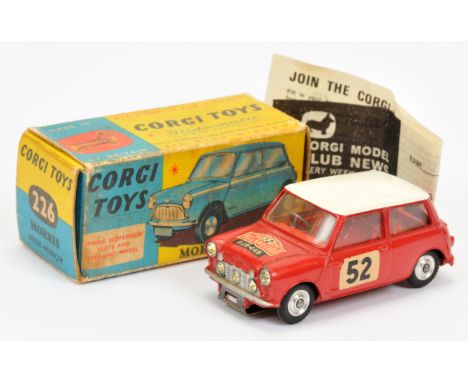 Corgi Toys 321 BMC Mini Cooper S "Rallye Monte-Carlo" - red including interior, white roof, silver trim, spun hubs and racing