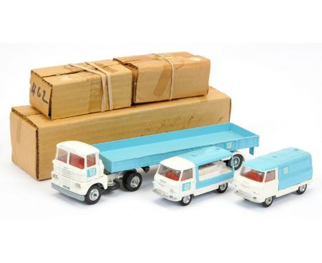 Corgi toys Gift Set "CO-OP" to include (1) Scammel Handyman Truck and Trailer, (2) Commer Milk Float and (3) Commer Delivery&