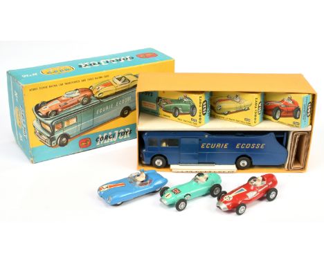 Corgi Toys GS16 Gift Set "Racing" to include - Ecurie Ecosse racing Car Transporter - blue body and ramps, pale yellow interi