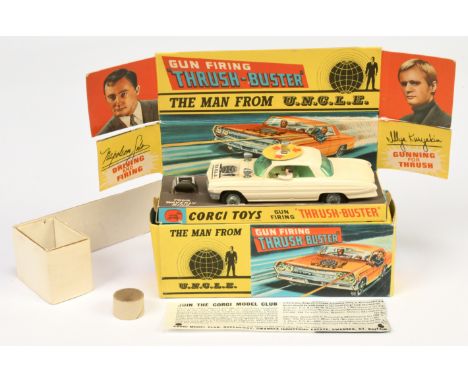 Corgi Toys 497 "The Man From Uncle" Thrushbuster - EXPORT ISSUE - cream body, silver trim, cast hubs and lamps, - Excellent (