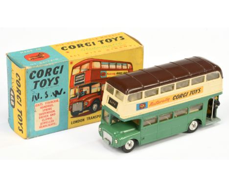 Corgi toys 468 "NSW"&nbsp; Routemaster Bus - "Naturally Corgi Toys &amp; Corgi Classics" side decals - two-tone cream and gre