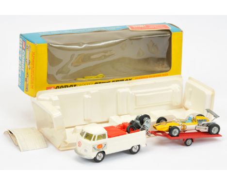 Corgi Toys GS25 Gift Set&nbsp; "Racing" to include - Volkswagen Breakdown Truck - White body, lemon interior, red plastic bac