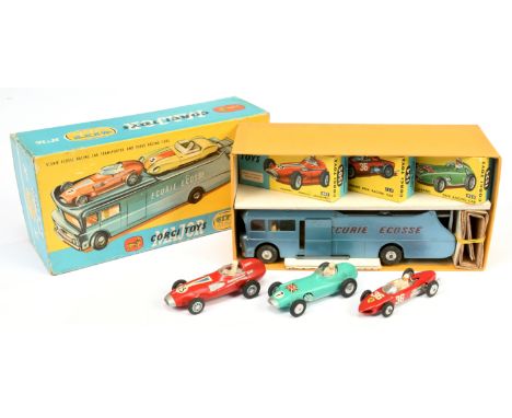 Corgi Toys GS16 Gift Set "Racing" to Include - Ecurie Ecosse Racing Car Transporter - light blue, silver trim and ramps, pale