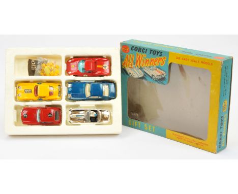 Corgi toys GS46 Gift Set "All Winners" to include (1) Oldsmobile Toronado - blue body, cream interior, chrome trim and cast h