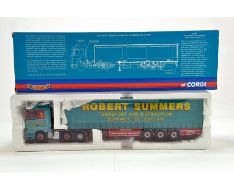 Corgi 1/50 Diecast Truck Issue Comprising No. CC13803 MB Actros Curtainside in livery of R Summers. E to NM to M in Box.