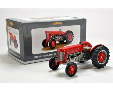 Universal Hobbies 1/16 diecast issue comprising Massey Ferguson 50 Tractor. VG to E in Box.