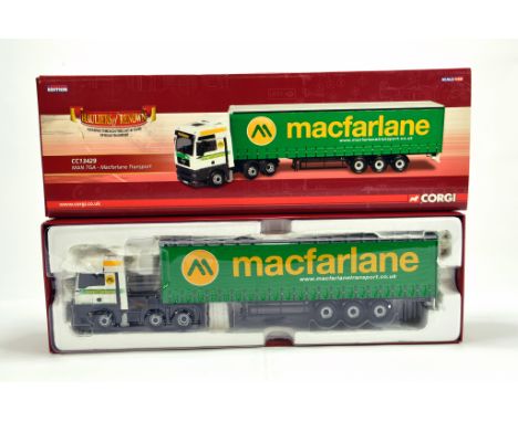 Corgi 1/50 Diecast Truck Issue Comprising No. CC13429 MAN TGA in livery of McFarlane Transport. E to NM to M in Box.