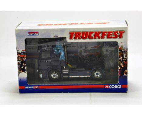 Corgi 1/50 Diecast Truck Issue Comprising Truckfest No. CC13714 Scania R in livery of Coles. E to NM to M in Box.