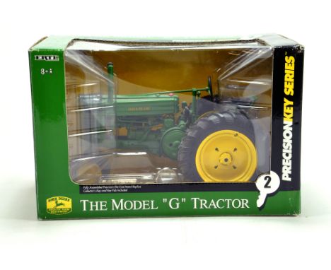 Ertl 1/16 diecast issue comprising John Deere Model G Tractor. Precision Key Series. E to NM to M in Box.