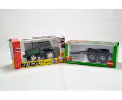 Siku 1/32 Dolly SIGA Duo plus Joal Valmet Tractor. NM to M in Boxes. (2)