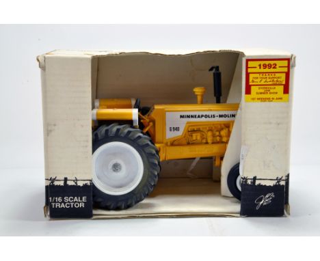 Scale Models 1/16 Diecast Issue comprising Minneapolis Moline G940 Tractor. Show Edition. VG to E in Box.