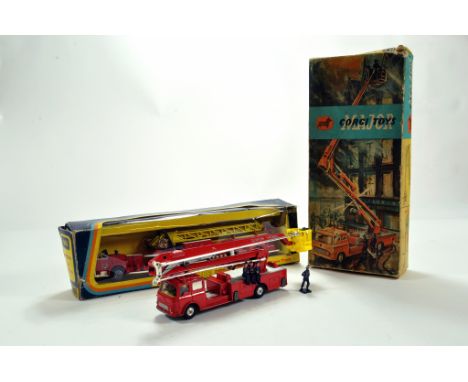 Corgi Toys Fire Engine Duo comprising No. 1143 and 1127. VG to E in Boxes. (2)