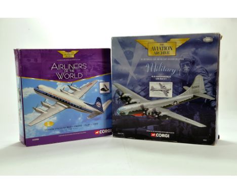 Corgi 1/144 Diecast Aircraft duo Issue comprising No. AA30506 Vickers Viscount KLM plus No. 48903 B-29 Superfortress with Bel