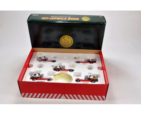 Corgi 1/50 diecast truck issue comprising Eddie Stobart 30 Years Presentation Set. NM to M in Box.