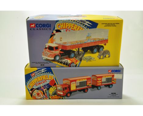Corgi Diecast Issues comprising Chipperfield Circus Trucks. NM in Boxes. (2)